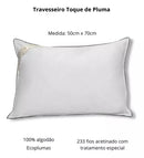 Travesseiro Toque de Plumas 50cm x 70cm 233 Fios Kacyumara