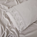 Jogo de Cama Queen Bordado Inglês Toque de Algodão