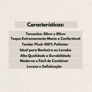 Tapete Altenburg Decor Furry White 50cm X 80cm - Branco