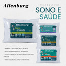 Travesseiro Sono e Saúde 180 Fios 50cm x 70cm Suporte Firme