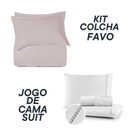 Jogo Coordenado de Cama Suit + Kit Colcha Favo Altenburg – 7 Peças