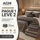 (OFERTA RELÂMPAGO) Combo Cama de Rei Casa AGM 2x1™ (Pague 1 Leve 2 Kits)