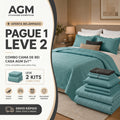 (OFERTA RELÂMPAGO) Combo Cama de Rei Casa AGM 2x1™ (Pague 1 Leve 2 Kits)