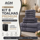 Kit 8 Toalhas Premium (Algodão Egípcio) + LIXEIRA INTELIGENTE GRÁTIS"