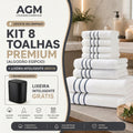Kit 8 Toalhas Premium (Algodão Egípcio) + LIXEIRA INTELIGENTE GRÁTIS"