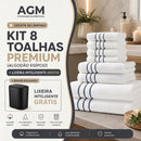 Kit 8 Toalhas Premium (Algodão Egípcio) + LIXEIRA INTELIGENTE GRÁTIS"