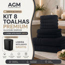 Kit 8 Toalhas Premium (Algodão Egípcio) + LIXEIRA INTELIGENTE GRÁTIS"