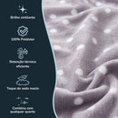 Cobertor Microfibra Flannel Poá Corttex Queen